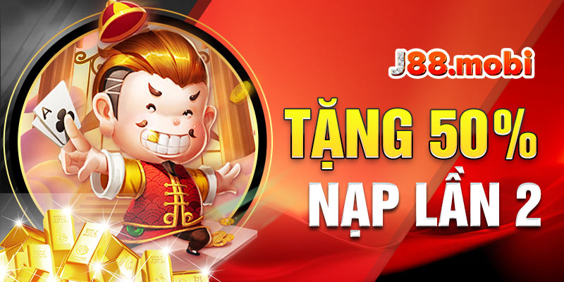 Tặng 50% nạp lần 2
